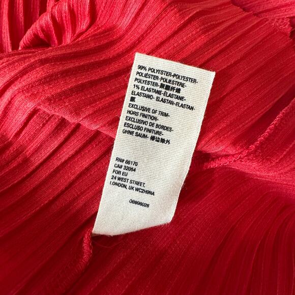 NWOT Red Free People Can't Help It Pleated Mini Dress - Picture 6 of 7